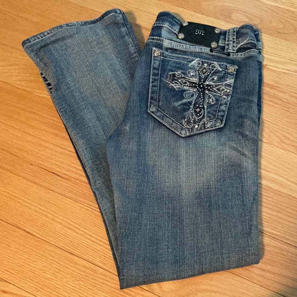 Miss Me Jeans boot cut  Cross Pockets size 32